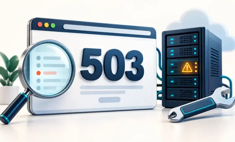 خطای 503 در وردپرس در کنار سرور و ابزار عیب‌یابی